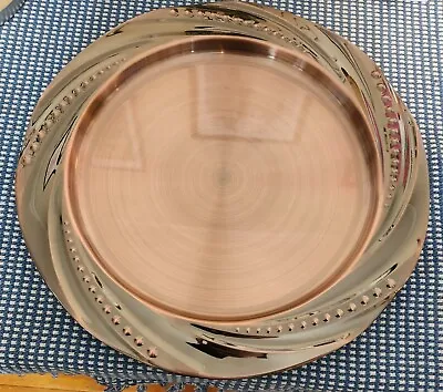 Rose Gold Metal Wedding Charger Plates 13 Inch  - Set Of 5 • $18