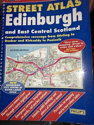 Ordnance Survey Edinburgh And East Central Scotland Street Atlas Philip's Maps • £4.99