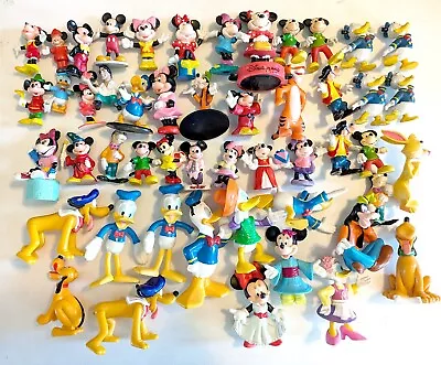 Lot Of 50 Disney Cake Toppers & Mini-Figures * Mickey Mouse Donald Duck + • $19.20