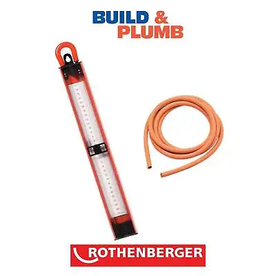 Rothenberger U Gauge Manometer & 12in / 300mm + 2m Rubber Hose Kit • £21.89