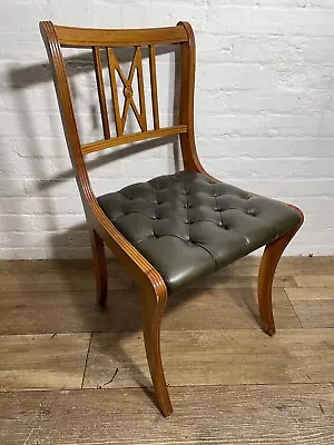 Vintage Chesterfield Leather Desk Captains Chair . Delivery Available Most Uk • £135