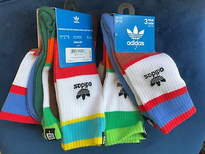 Adidas Originals South Park Stan Kyle Cartman Crew Socks Colorblocked (3 Pairs) • $36