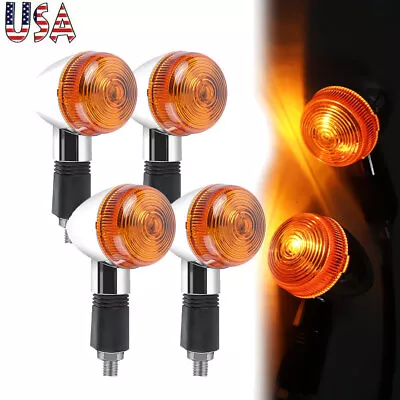 Front + Rear Turn Signal Lights Fit For Kawasaki Vulcan 750 800 900 1700 2000 • $18.98