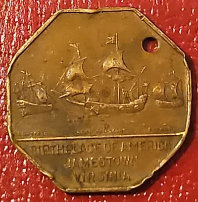 Birthplace Of America Jamestown Va Virginia Medal Coin Token James Fort Ships • $14.99