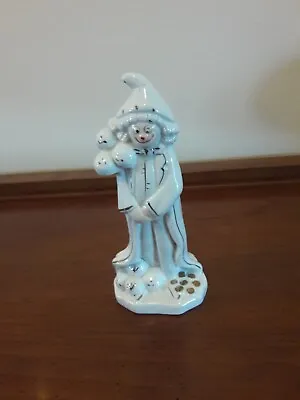 Vintage Ceramic White Clown Figurine With Balloons By Lenox • $12