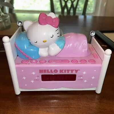 Hello Kitty Pink Electric Clock/ Alarm 5” X 7” #14 0006 • $24.89