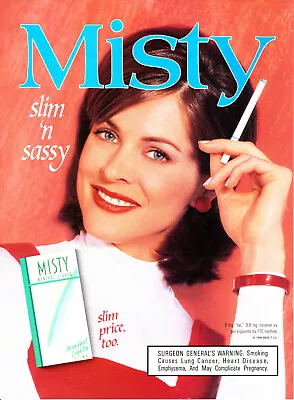 Misty Cigarette Ad #27 Rare 1996 Vintage Out Of Print  • $9.99