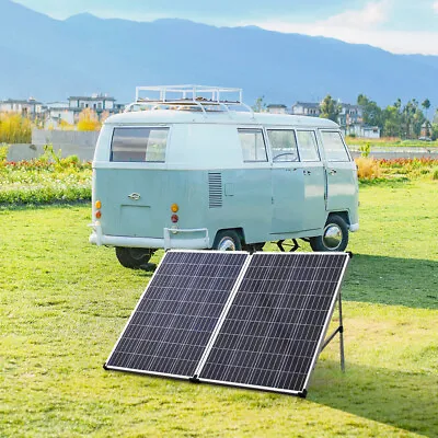 50W 100W 160W 200W Monocrystalline Solar Panel Kit For Home/Caravan/RV/Camper • £99.95