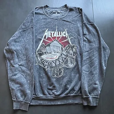 Metallica Decades Of Damage Heavy Metal Crewneck Sweater Size Large • $29.95