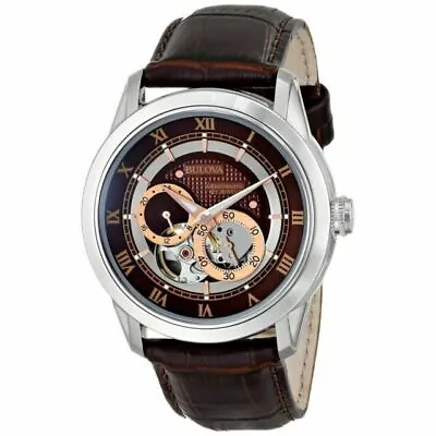 $304.20 • Buy Bulova 96A120 SUTTON Automatic Self-winding 21 Jewels Leather Strap Men's Watch