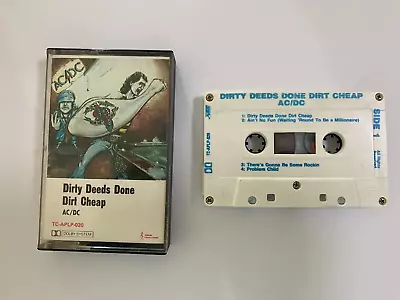 AC/DC - Dirty Deeds Done Dirt Cheap - Cassette / Tape • $70