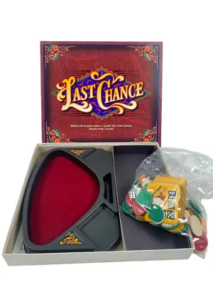 $34.95 • Buy Last Chance Dice Rolling Board Game Vintage 1995 Milton Bradley Complete