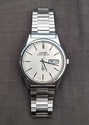 Seiko Grand Quartz 1976 Day Date JDM Vintage Watch 4843-8041 • $749.99