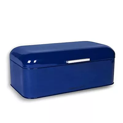 Large Blue Bread Box For Kitchen Countertop Bread Storage Container Powdercoated • $52.05
