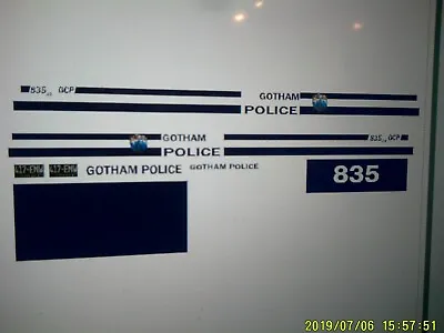 Gotham City Police Patrol Car Decals  1:18 • $14.99