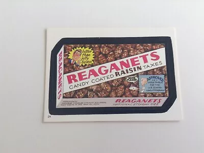 1986 Wacky Packages Reaganets #24 Topps Parody Ronald Reagan Vintage Card Nm • $4.75