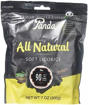 Panda Natural Licorice Chews 7oz Pack Of 4 • £28.46