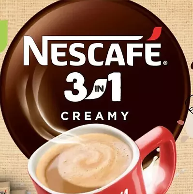 NESCAFE 3 IN 1 CREAMY  (1 To 200 Sachets) Instant Coffee CHEAP FREE DELIVERY • £11.97