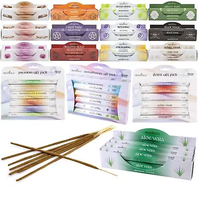 Luxury Box Elements Incense Joss Sticks Gift Packs Aromatherapy Home Fragrance • £6.60