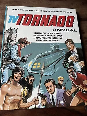 Vintage TV TORNADO Annual 1970 Man From UNCLE / Lone Ranger / Tarzan - UNCLIPPED • £15