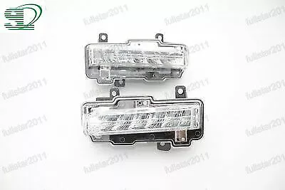 Pair DRL LED Daytime Running Lamp Fog Light For Mitsubishi Pajero 2015-2016 • $124.73