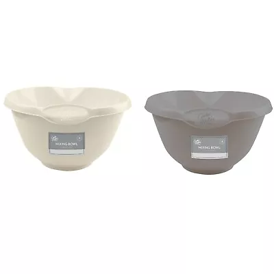 MIXING BOWLS LARGE Plastic Food Preparation Containers Cooking Baking Salad UK • £7.87