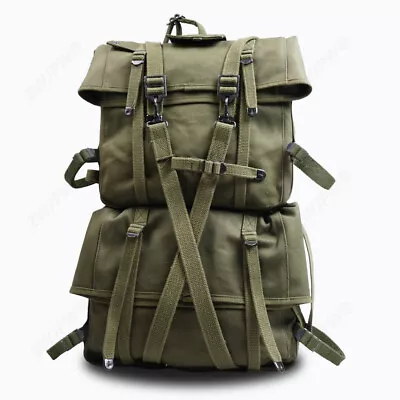 US Marine Corps M1944 Tactical Split-Backpack Military Canvas Haversack&Knapsack • $134.32