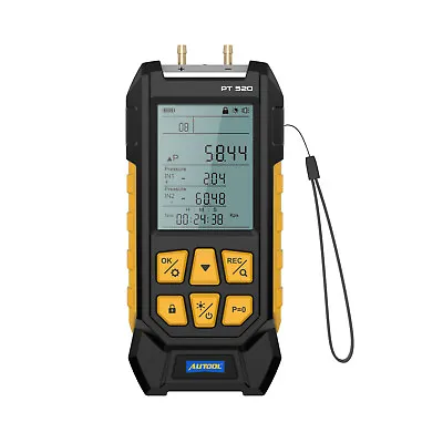 Handheld Digital Manometer Differential  Pressure Measurements -100~200Kpa • $66.49