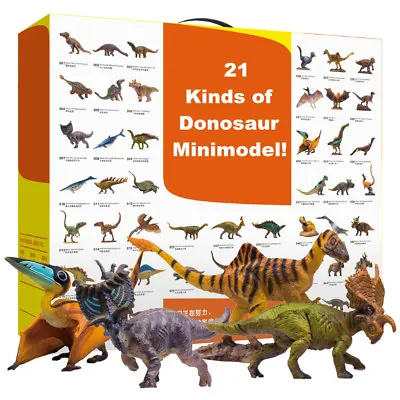 PNSO 48Pc Mini Dinosaur Model Tyrannosaurus Triceratops Collectio Toy Gift • $7.99