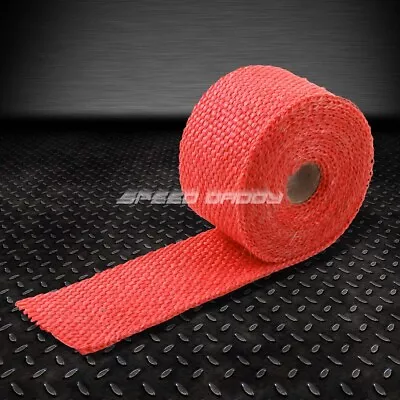 15ft/180 L 2 W Exhaust Header Turbo Manifold Pipe Red Heat Shield Wrap Tape • $6.30