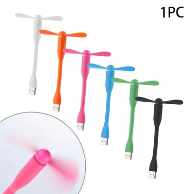 $3.53 • Buy Travel Fan For Computer Quiet USB Fans Flexible Neck Mini Cooling Fan
