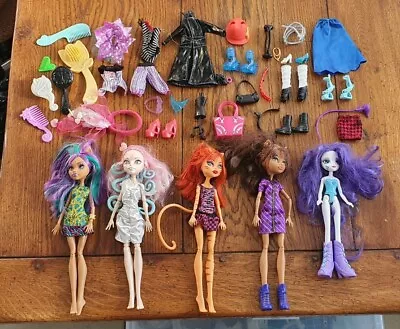 £64.97 • Buy Monster High Dolls Bundle - 4x Dolls And Random Accessories 
