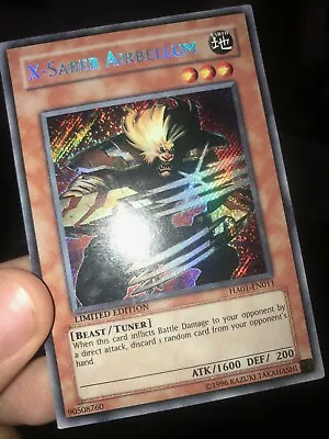 Yu-Gi-Oh! - X-Saber Airbellum - HA01 - EN011 - M/NM - Secret Rare - PROMO • $29.90