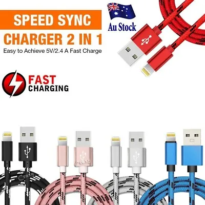 1M 2M USB Fast Charging Charger Cable Cord Data For Apple IPhone IPad IPod • $3.99