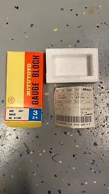 New Mitutoyo Machinist Gauge Block Steel 611342 .042” • $25