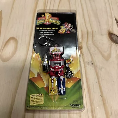 Vintage 1994 Mighty Morphin Power Rangers Keychain Watch Factory Sealed Megazord • $25.51