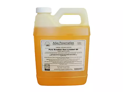 $24.50 • Buy Pure Swedish Raw Linseed Oil - 1 Quart