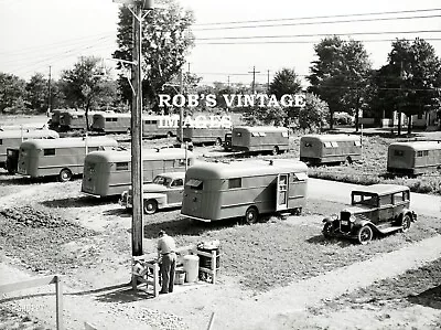 Mobile Home Park Travel Trailer Park Trash 1940s  • $8.99