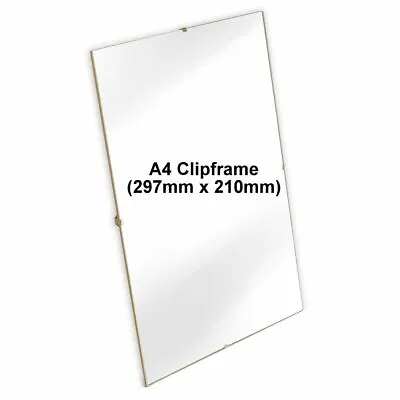 A4 Clip Photo Frame With Acrylic Plexi-glass Front (plastic) - Uk Supplied • £34.99