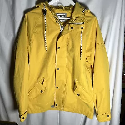 Fat Face - Waterproof Jacket Coat - Size Medium - Mustard Yellow • £7.95