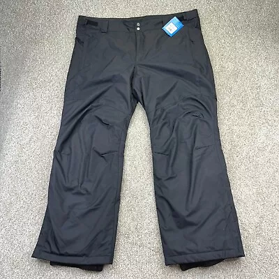 NEW Columbia Bugaboo IV Snow Pants Sz XXL (46x31) Mens Omni Heat Omni Tech Black • $99.99