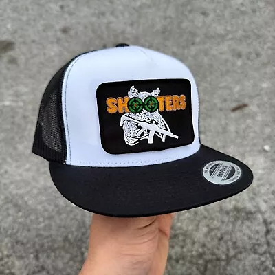 New Shooters Owl Hunting Black White Trucker Cap Hat Five Panel Snapback Yupoong • $25.95