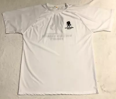 Wounded Warrior Project Shirt Adult Large White Black Logo Lightweight Army Mens • $18.90