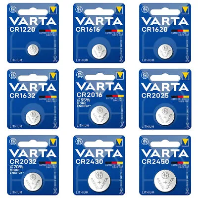 Varta Lithium Watch Batteries 3v Coin Cell [ Select Size & Quantity Required ] • £3.98