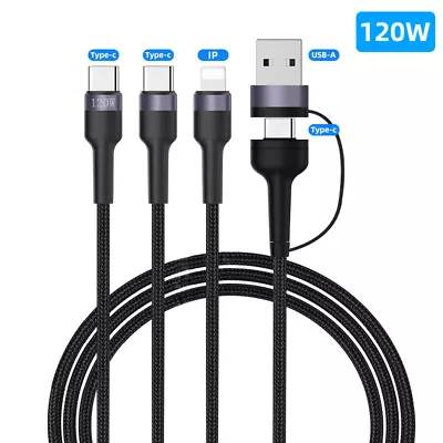 NEW Fast USB Charging Cable Universal 3 In 1 Multi Function Cell Phone Charger • $7.59