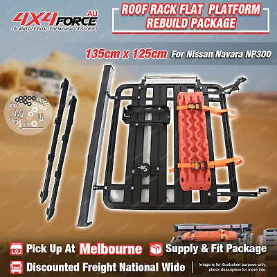 135x125 Roof Rack Platform Kit Awning Track Board For Nissan Navara NP300 MEL • $1015.95