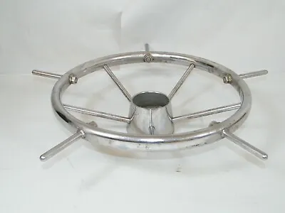 Vintage Boat Steering Wheel Metal 5 Spoke 18  • $104.30