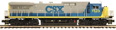 MTH 20-2642-2 O CSX Dash-8 40C Diesel Engine W/PS2 #7523 (Scale Wheels) LN/Box • $299.99