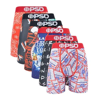 6Pcs Quick Dry Men Underwear Staple Boxers Briefs PSD Polyester Shorts Pants • $49.66