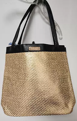 Tote Bag Versace Perfumes Gold Tone  Large  Purse Travel Pool Beach • $34.99